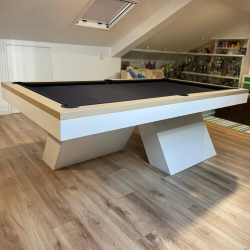 Hot selling direct factory various style high quality natural slate 7FT/8FT/9FT solid wood  billiard pool table - Image 4