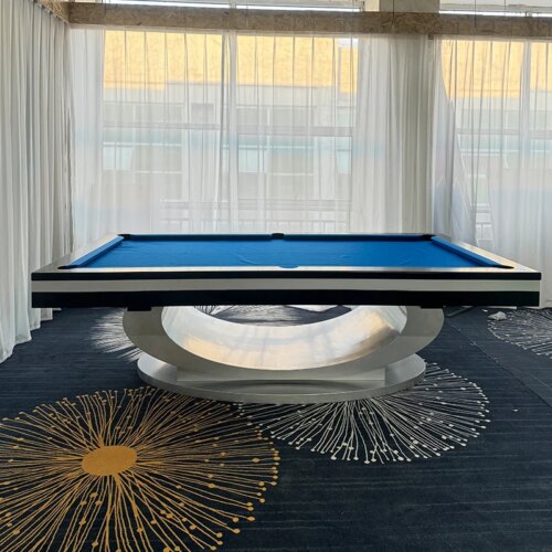 Leather & Net Pocket Pool & Billiard Tables solid wood Professional Tournament level with professional speed cloth - Image 4
