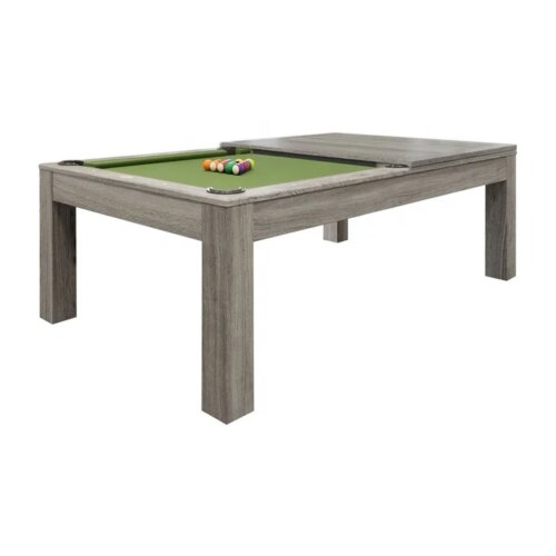 Modern Dinner Design White 9FT Slate Solid Wood Dining Pool Table - Image 5