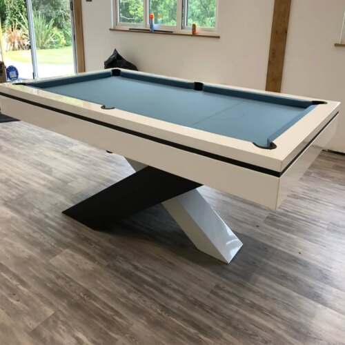 Modern Luxury Table Pocket Material And Stainless Steel Material Oak  Billiard Pool Table - Image 4