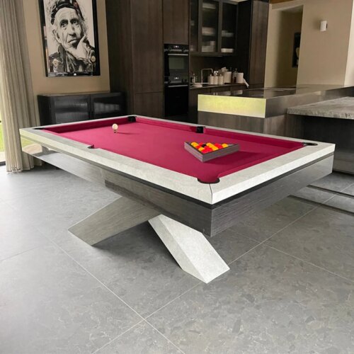 Modern Luxury Table Pocket Material And Stainless Steel Material Oak  Billiard Pool Table - Image 5