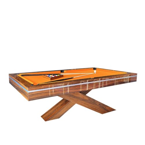 Modern Luxury Table Pocket Material And Stainless Steel Material Oak  Billiard Pool Table