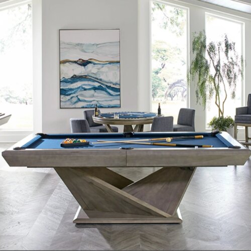 Modern fashionable design wholesale price 7ft/8ft/9ft solid wood natural slab billiard table with professional slate - Image 2
