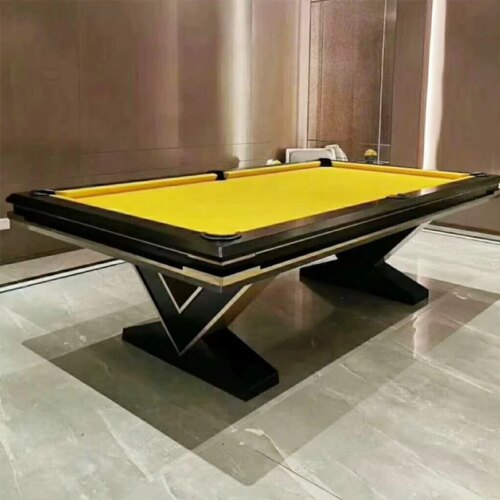 Modern fashionable design wholesale price 7ft/8ft/9ft solid wood natural slab billiard table with professional slate
