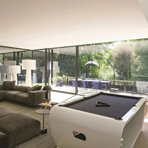 Modern luxury pool table factory direct selling solid wood billiard table 8ft9ft - Image 2