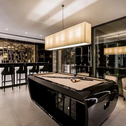 Modern luxury pool table factory direct selling solid wood billiard table 8ft9ft - Image 3