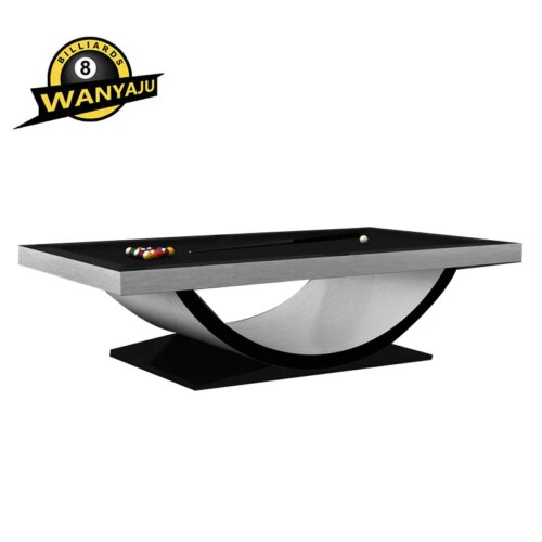 Modern popular designs custom luxury 7ft 8ft 9ft K55 rubber slate bed black  pool billiard table - Image 3