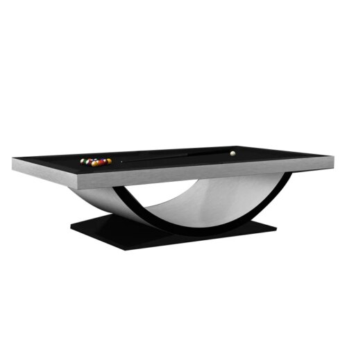 Modern popular designs custom luxury 7ft 8ft 9ft K55 rubber slate bed black  pool billiard table