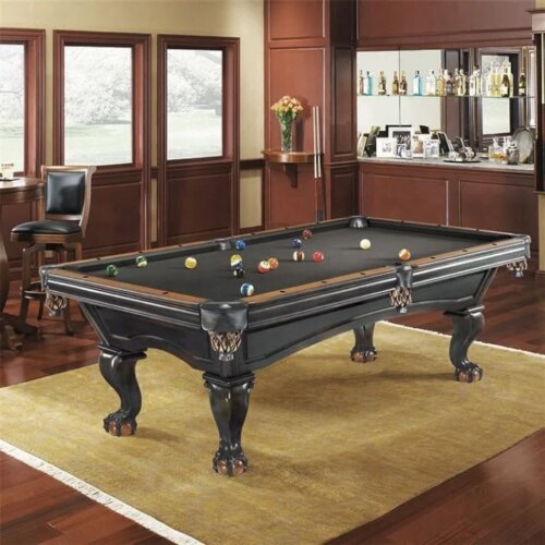 Most Popular Professional Custom Antique Carved Wood Billiards 7ft 8ft 9ft High Quality Retro Country Pool Table For Sale