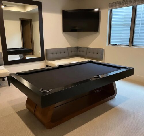 Most popular top quality solid wood frame slate bed billiard pool table