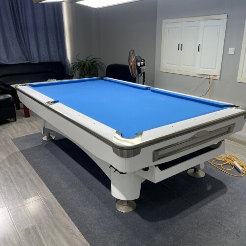 New 2024 modern luxury factory best selling 9FT pool club billiard tables stone slate with natural slate professional felt - Image 4
