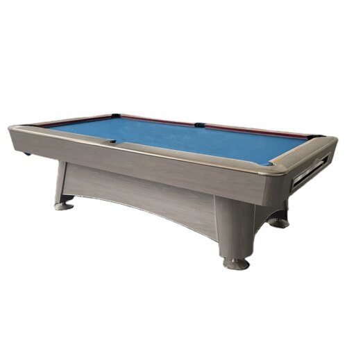 Professional Factory Wholesale Solid Wood Slate Bed Billiard Pool Table 9FT In Stock - Image 2