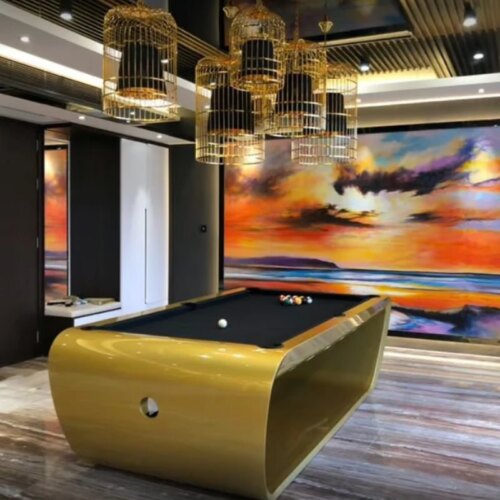 Super quality solid wood pool table modern luxury billiard table for house use - Image 3