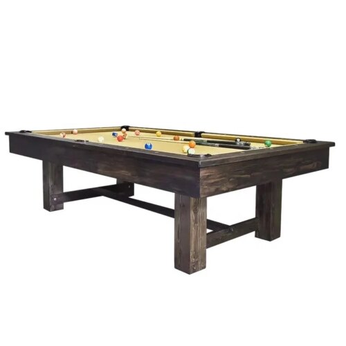 Wholesale Indoor Cheap Price 7ft 8ft 9ft Most Popular Wood Finish Custom High-End Rustic Style Billiard Pool Table For Sale - Image 3