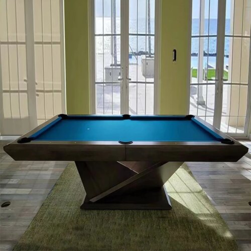 Wholesale Outdoor Styles Slate Luxury Game Sports Table Contemporary Modern Designs Indoor Wood Rustic Pool Table Silver - Image 2