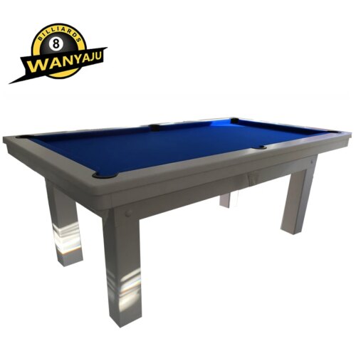 Wholesale indoor cheap solid wood black stone pool table 7ft 8ft 9ft billiard table for sale with high speed table cloth - Image 6