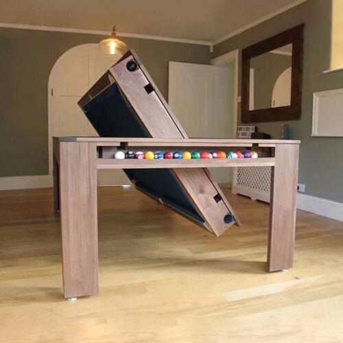 professional   7ft 8ft 9ft pool table 3 in 1 dinning pool table  oak modern pool table luxury - Image 4